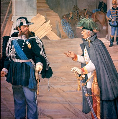 Eerste Italiaanse Onafhankelijkheidsoorlog: de Slag bij Novara op 13/09/1849 door Italian School
