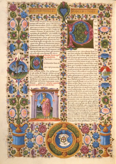 Brief van St. Paulus aan de Kolossenzen, uit de Borso d