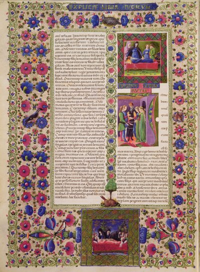 Fol.280r Opening van het Boek Ruth, uit de Borso d