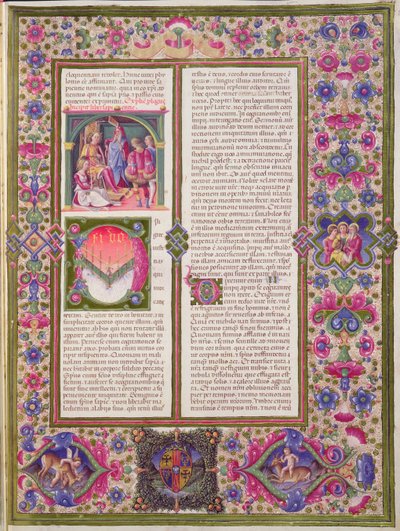 Begin van het Boek der Wijsheid, uit de Borso d
