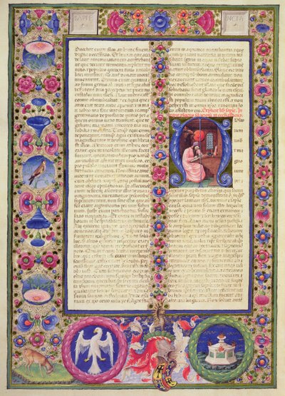 Fol.292v Opening van de Proloog van Ecclesiasticus, uit de Borso d