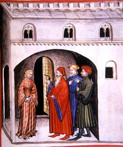 Fol.98r Blozen, illustratie uit 