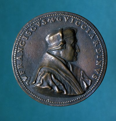 Francesco Guicciardini, bekend in het Frans als François Guichardin (1483 - 1540), Italiaanse historicus en politicus. door Italian School