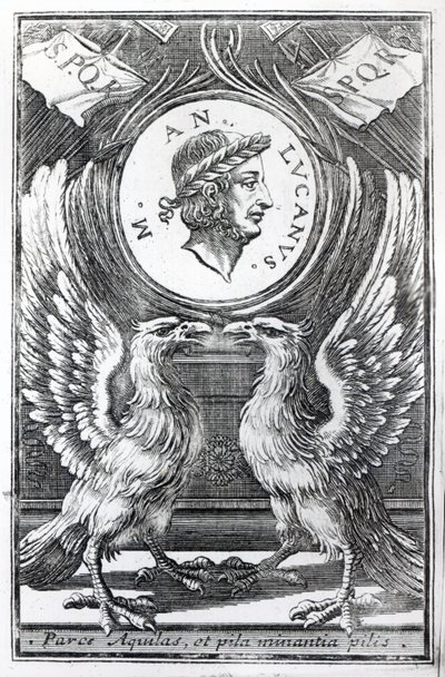 Frontispice voor Lucans Pharsalia door Marcus Annaeus Lucanus, editie gepubliceerd in 1663 door Italian School