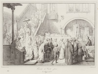 Begrafenis van Carlo Zeno door Italian School
