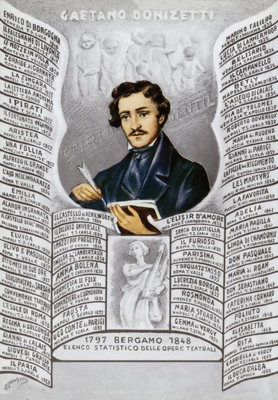 Gaetano Donizetti, Italiaanse componist (1797-1848) door Italian School