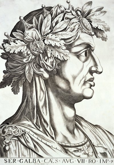 Galba Caesar (3 v.Chr.-69 n.Chr.), 1596 door Italian School