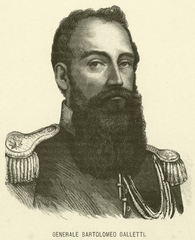 Generaal Bartolomeo Galletti door Italian School