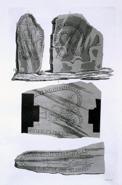 Gnistad Bronzen, ca. 1820s-30s (gekleurde gravure) door Italian School
