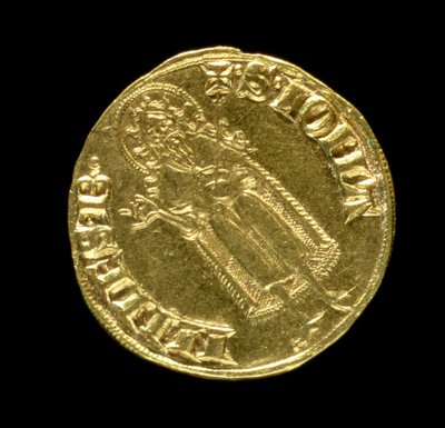 Gouden florijn (achterkant) met afbeelding van Johannes de Doper, Florentijns, 1252 door Italian School