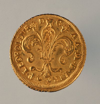 Gouden ruspone uit Florence, regeerperiode van Leopold II, Romeins keizer (1747-1792) door Italian School