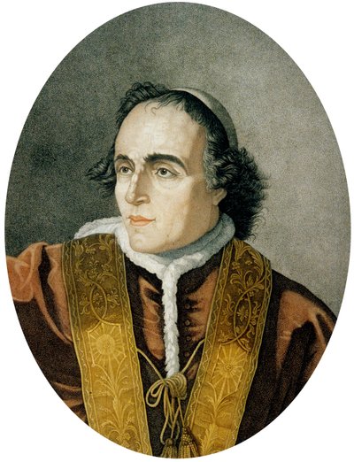 Gregorio Luigi Barnaba Chiaramonti, Paus Pius VII (kleurgravure) door Italian School