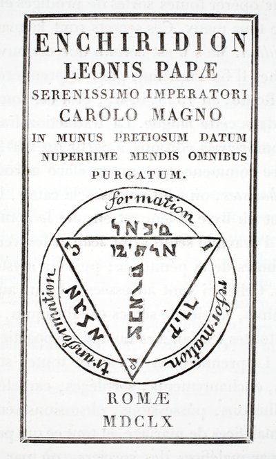 Grimoire van Paus Leo III door Italian School
