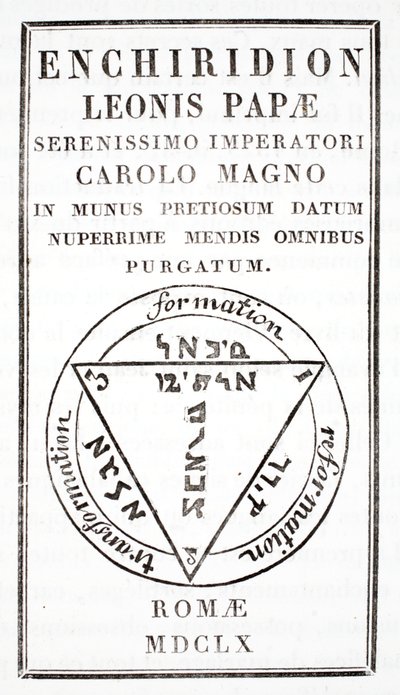 Grimoire van paus Leo III door Italian School