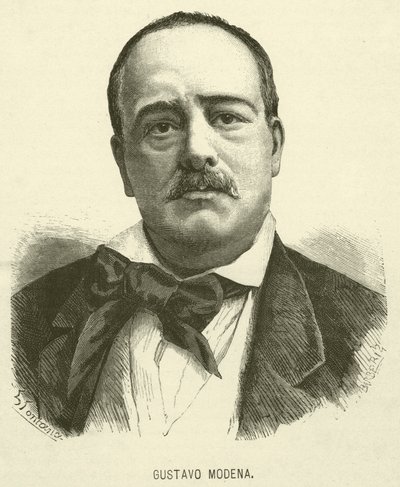 Gustavo Modena (gravure) door Italian School