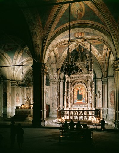 Interieur van de kerk door Italian School