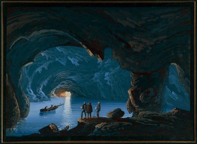 Eiland Capri, de Blauwe Grot door Italian School