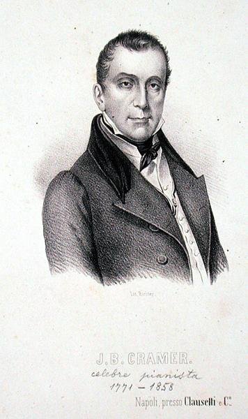 Johann Baptist Cramer (1771-1858) gegraveerd door Richter door Italian School