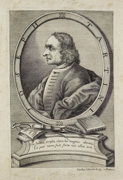 Joseph Tartini, gegraveerd door Carlo Calcinotto (fl. 1763), ca. 1763 door Italian School