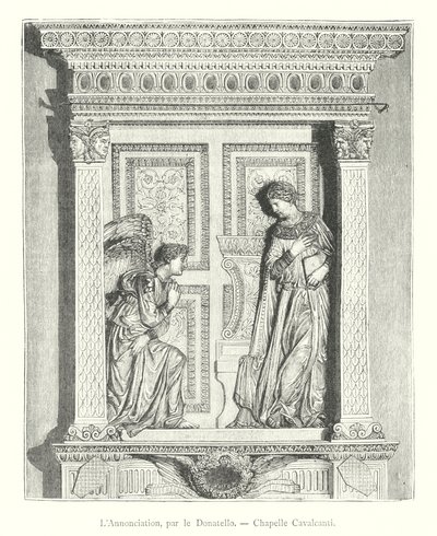 De Aankondiging, door Donatello, Cavalcanti Kapel door Italian School