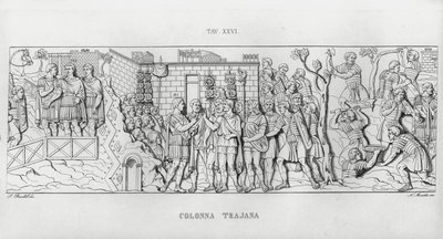 La Colonna Trajana, Zuil van Trajanus door Italian School