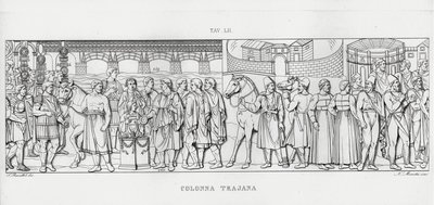 La Colonna Trajana, Zuil van Trajanus door Italian School