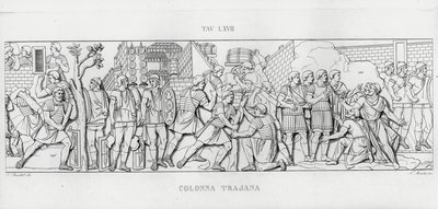 La Colonna Trajana, Zuil van Trajanus door Italian School