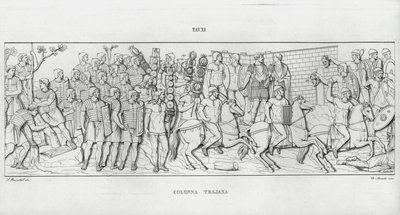 La Colonna Trajana, Zuil van Trajanus door Italian School