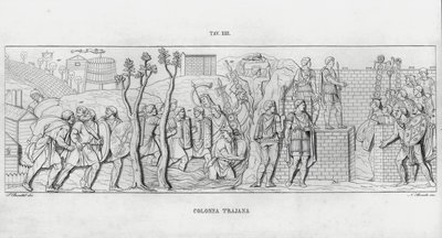 La Colonna Trajana, Zuil van Trajanus door Italian School