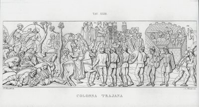 La Colonna Trajana, Zuil van Trajanus door Italian School
