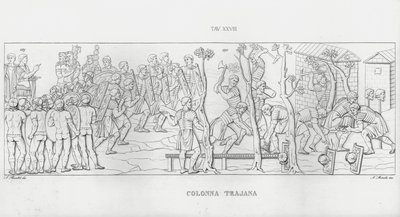 La Colonna Trajana, Zuil van Trajanus door Italian School
