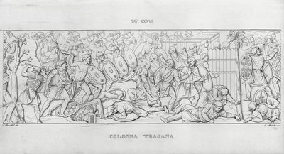 La Colonna Trajana, Zuil van Trajanus door Italian School