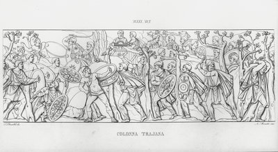 La Colonna Trajana, Zuil van Trajanus door Italian School
