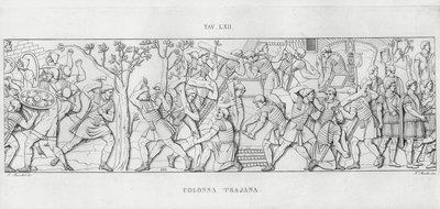 La Colonna Trajana door Italian School