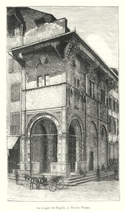 La Loggia del Bigallo, Nicolas Pisano door Italian School