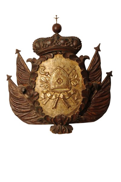 Grote barokke wapensnede, ca.1700 (hout) door Italian School