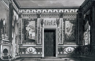 Grote Griekse salon, uit Architecturale Decoraties door Gaetano Landi, 1810 door Italian School