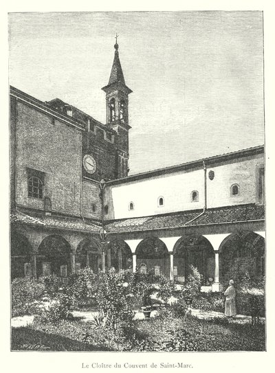 Het klooster van het klooster van San Marco door Italian School