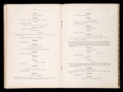 Libretto della Tosca door Giacomo Puccini, Edition Ricordi, Italië door Italian School