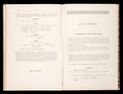 Libretto della Tosca door Giacomo Puccini, Edition Ricordi, Italië door Italian School