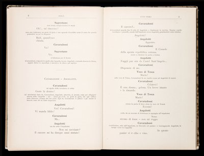 Libretto della Tosca door Giacomo Puccini, Edition Ricordi, Italië door Italian School