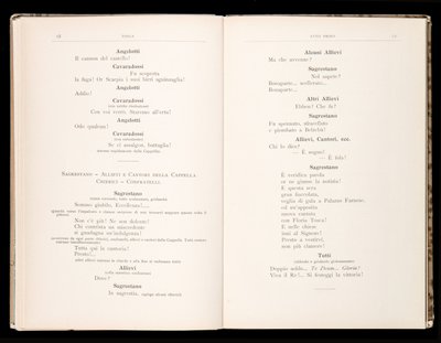Libretto della Tosca door Giacomo Puccini, Edition Ricordi, Italië door Italian School