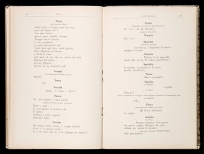 Libretto della Tosca door Giacomo Puccini, Edition Ricordi, Italië door Italian School