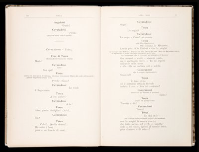 Libretto della Tosca door Giacomo Puccini, Edition Ricordi, Italië door Italian School
