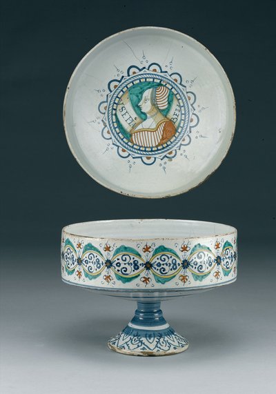 Majolica beker, Deruta, c.1520 door Italian School