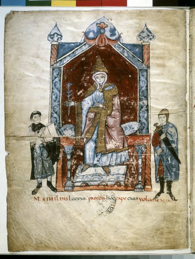 Matilda van Toscane: gezeten Matilde van Canossa door Italian School