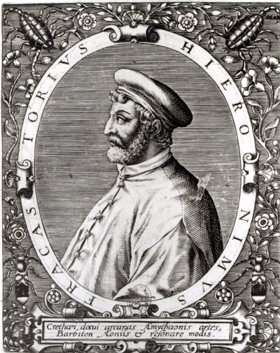 Medailonportret van Girolamo Fracastoro door Italian School