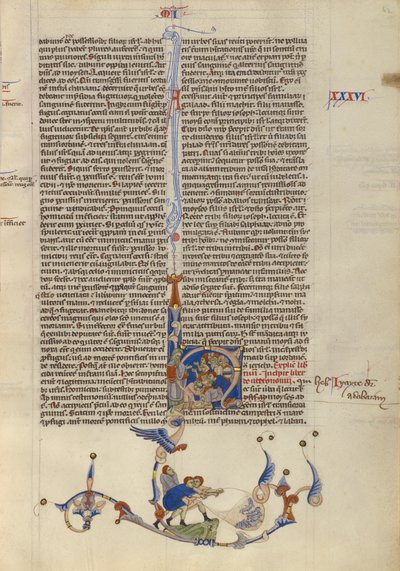 Mozes slaat water uit de rots voor de Israëlieten, ca. 1250-1262 door Italian School