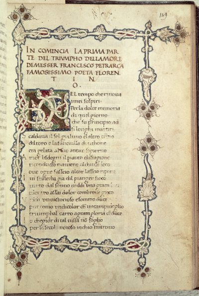 Ms.392 fol.149 De triomf van de liefde, uit 