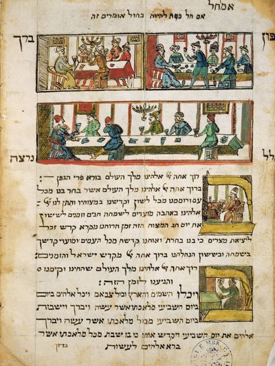 Ms.C.A.2795 De Joodse Riten van de Lente, uit het Verhaal van het Joodse Volk door Italian School